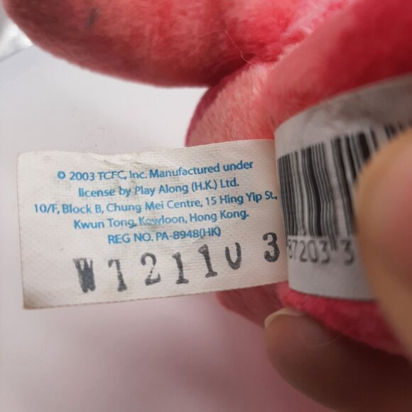 2003 Care Bears Love-A-Lot Bear Plush 8" Pink Tie-Dye - Picture 6 of 6